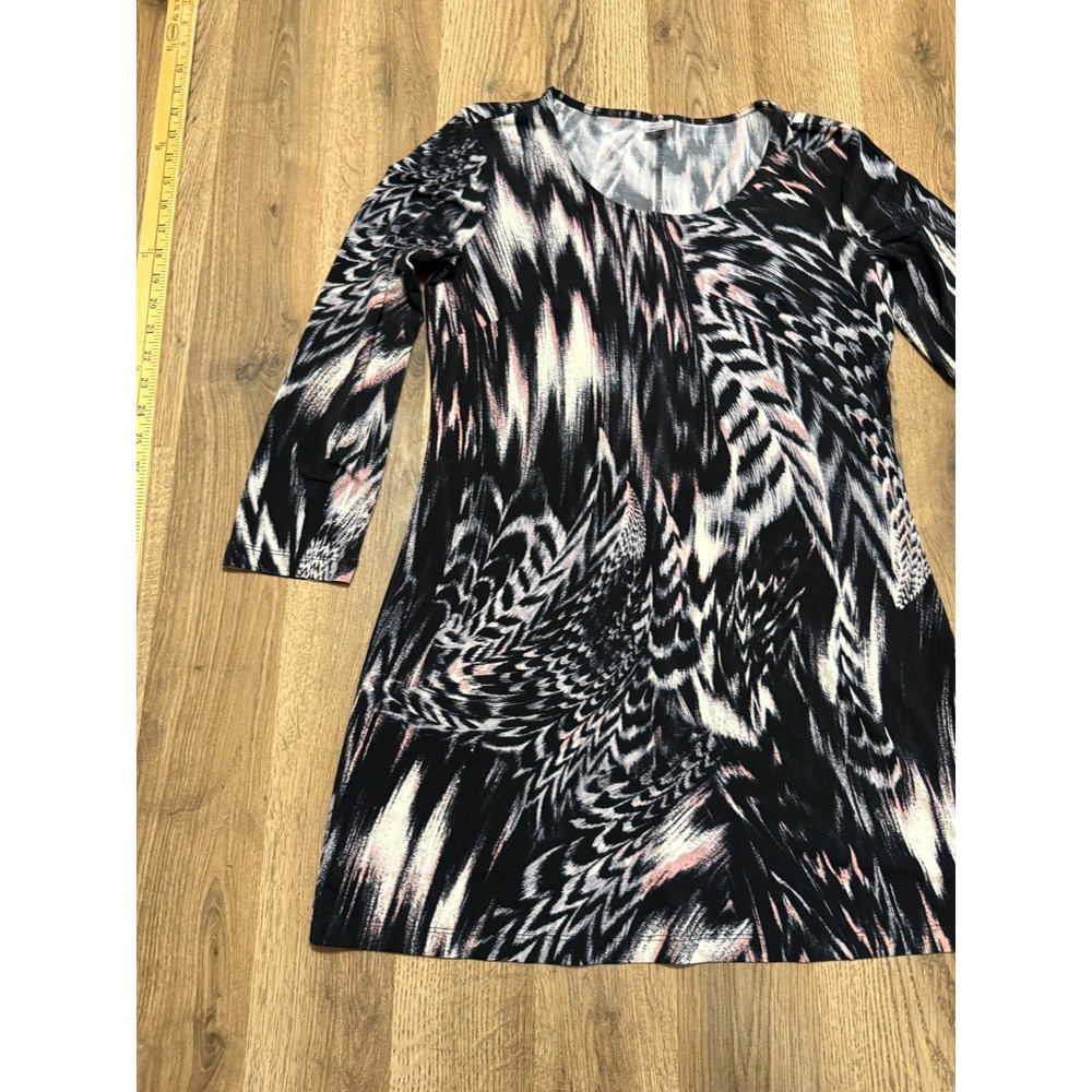 Jockey Dress, Women's Size XS, Pink Black White, Animal Print, Long Sleeve - Picture 3 of 8